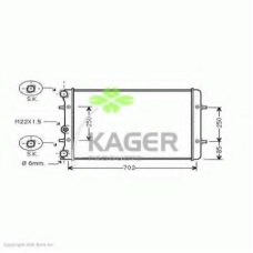 31-0033 KAGER Радиатор, охлаждение двигателя