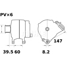 MG 261 MAHLE Генератор