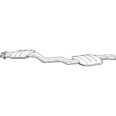 287-063 BOSAL Средний глушитель выхлопных газов