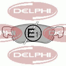 LP636 DELPHI Комплект тормозных колодок, дисковый тормоз