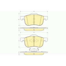 6113882 GIRLING Комплект тормозных колодок, дисковый тормоз