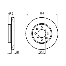 0 986 478 657 BOSCH Тормозной диск