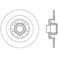 BDR2507.10 OPEN PARTS Тормозной диск