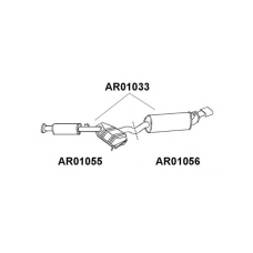 AR01056 VENEPORTE Глушитель выхлопных газов конечный