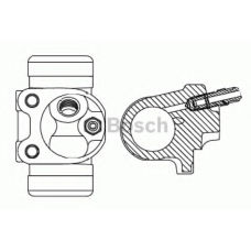 F 026 002 072 BOSCH Колесный тормозной цилиндр