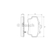 0 986 424 615 BOSCH Комплект тормозных колодок, дисковый тормоз