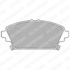 LP1503 DELPHI Комплект тормозных колодок, дисковый тормоз