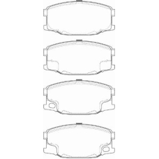 FD7256V NECTO Комплект тормозных колодок, дисковый тормоз