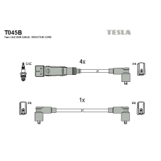 T045B TESLA Комплект проводов зажигания