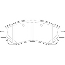 WBP23780A WAGNER LOCKHEED Комплект тормозных колодок, дисковый тормоз