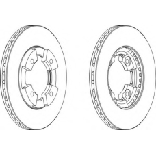 DDF290-1 FERODO Тормозной диск
