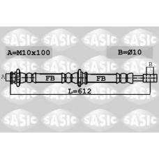 6606082 SASIC Тормозной шланг