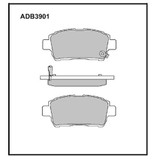 ADB3901 Allied Nippon Тормозные колодки