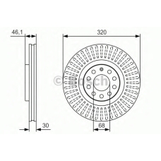 0 986 479 S30 BOSCH Тормозной диск