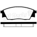 IBD-1704 IPS Parts Комплект тормозных колодок, дисковый тормоз