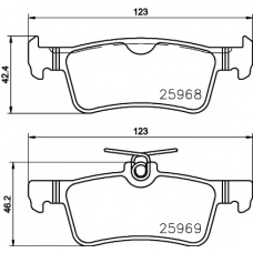 8DB 355 021-701 HELLA PAGID Комплект тормозных колодок, дисковый тормоз