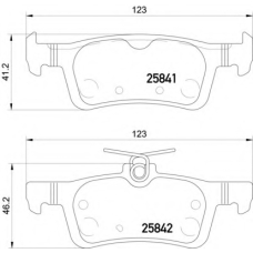 8DB 355 021-311 HELLA PAGID Комплект тормозных колодок, дисковый тормоз