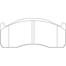 DCV1952B DURON Комплект тормозных колодок, дисковый тормоз