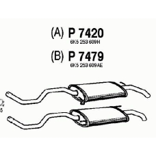 P7420 FENNO Глушитель выхлопных газов конечный