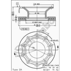 09.8368.10 BREMBO Тормозной диск