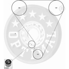 SK-1246 OPTIMAL Комплект ремня грм