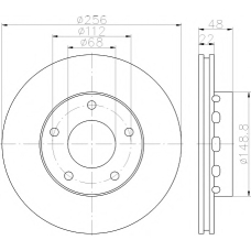 8DD 355 115-181 HELLA PAGID Тормозной диск