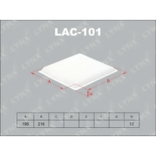 LAC-101 LYNX Lac-101 фильтр салонный toyota yaris 99>/rav 4 00>, subaru legacy 07>