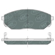 SP 371 PR SCT Комплект тормозных колодок, дисковый тормоз