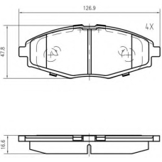 K605000 Vema Комплект тормозных колодок, дисковый тормоз