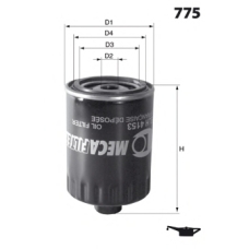 ELH4334 MECAFILTER Масляный фильтр