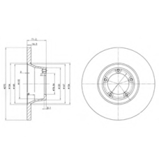 BG2157 DELPHI Тормозной диск