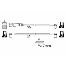 0 986 356 340 BOSCH Комплект проводов зажигания