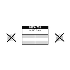 HBS4726 QUINTON HAZELL Тормозной шланг