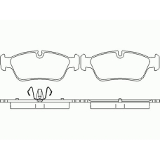 P 06 035 BREMBO Комплект тормозных колодок, дисковый тормоз