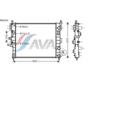 MSA2331 AVA Радиатор, охлаждение двигателя