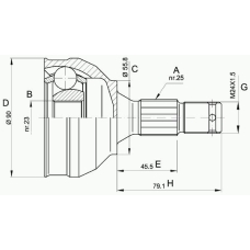 CVJ5177.10 OPEN PARTS Шарнирный комплект, приводной вал