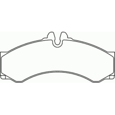 P 50 028 BREMBO Комплект тормозных колодок, дисковый тормоз
