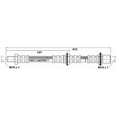 FBH6077 FIRST LINE Тормозной шланг