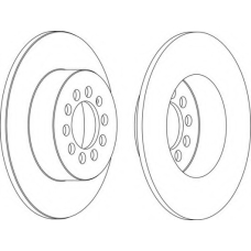 DDF1224-1 FERODO Тормозной диск