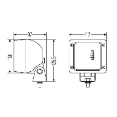 1GA 007 506-078 HELLA Фара рабочего освещения