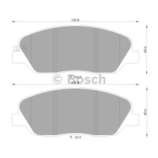 0 986 AB3 081 BOSCH Комплект тормозных колодок, дисковый тормоз