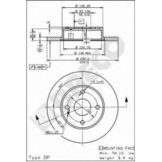 BS 7478 BRECO Тормозной диск