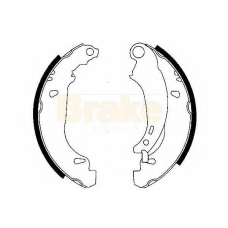 SH2541 BRAKE ENGINEERING Комплект тормозных колодок