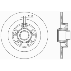 BDA1962.10 OPEN PARTS Тормозной диск