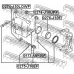 0275-J10EF FEBEST Ремкомплект, тормозной суппорт