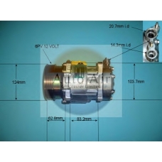 14-1239 AUTO AIR GLOUCESTER Компрессор, кондиционер