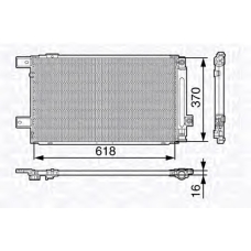 350203676000 MAGNETI MARELLI Конденсатор, кондиционер