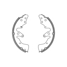 BSA2228.00 OPEN PARTS Комплект тормозных колодок