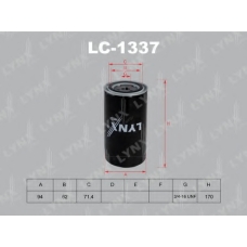 LC-1337 LYNX Фильтр масляный