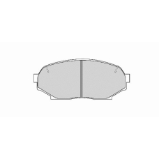 FD6648A NECTO Комплект тормозных колодок, дисковый тормоз